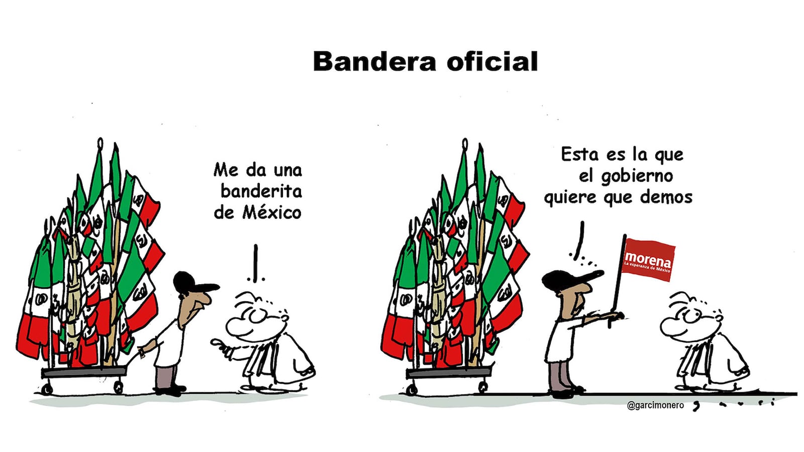 Bandera oficial - Garcí